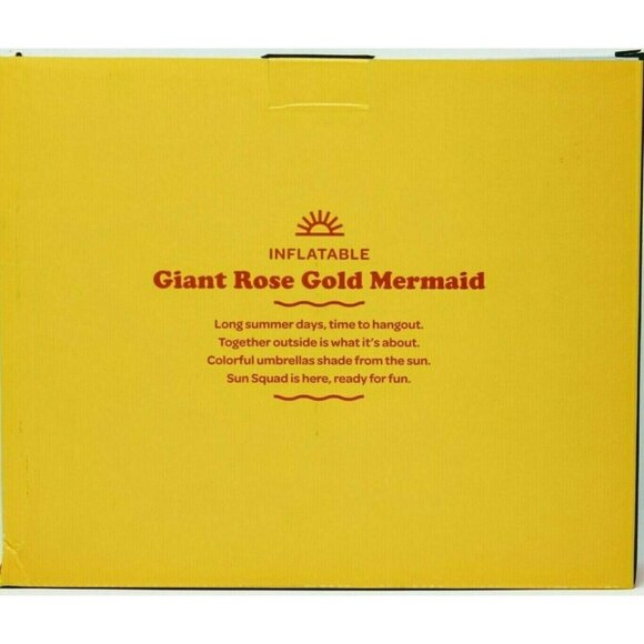 Swimming Sun Squad Giant 6FT Long Rose Gold Mermaid  Ages 8+ - Picture 2 of 4